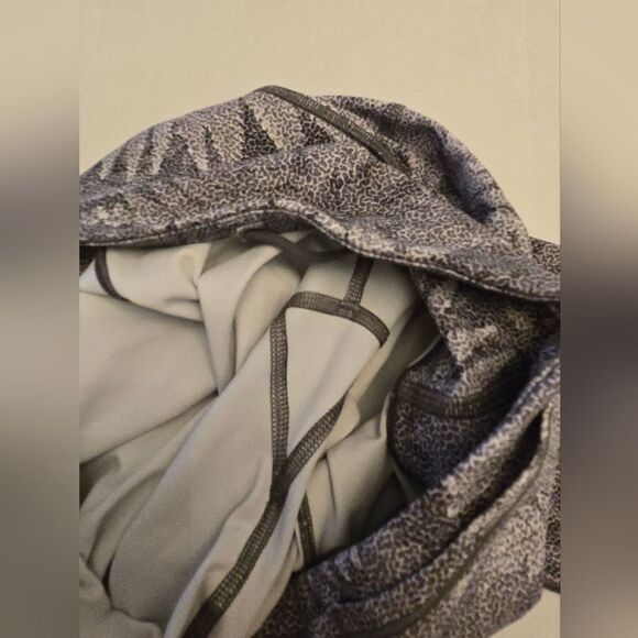 Lululemon Fast & Free Crop 19" Kindred Spirit Alpine White Multi Tight Size 8 - Picture 6 of 15